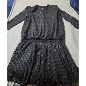Vintage 1980s Siasia New York dress Size 18 black  casual formal classy winter